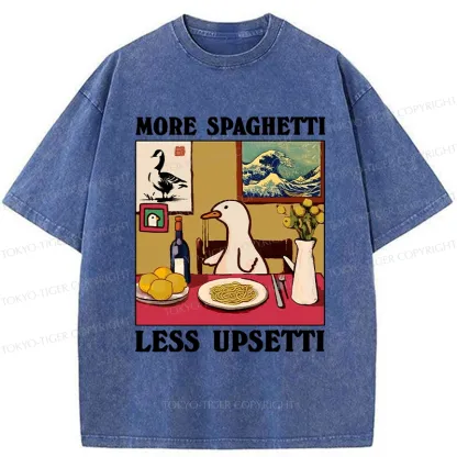 Tokyo-Tiger More Spaghetti Less Upsetti Goose Washed T-Shirt
