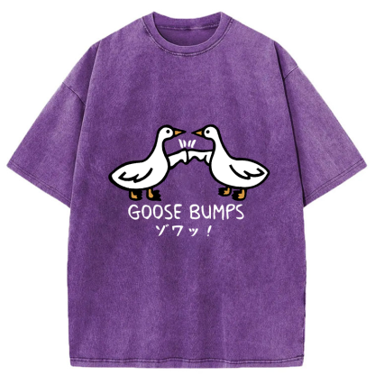 Tokyo-Tiger Goose Bumps Washed T-Shirt