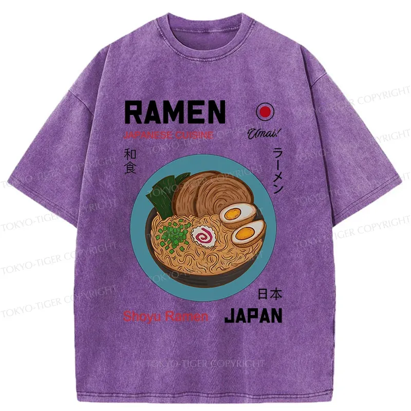 Tokyo-Tiger Japanese Classic Ramen Washed T-Shirt