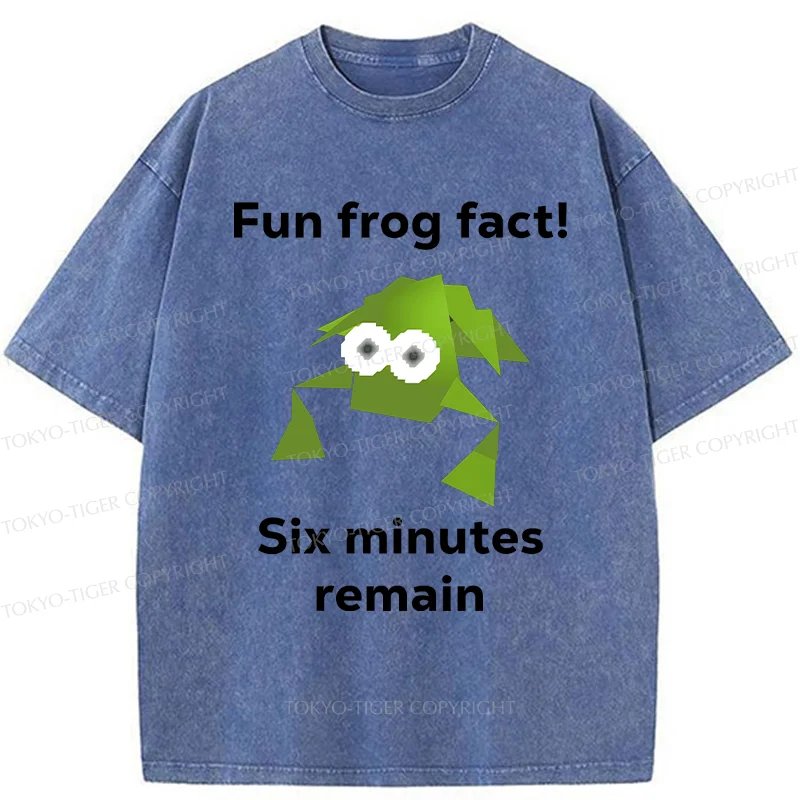 Tokyo-Tiger Funny Frog Kanji Washed T-Shirt