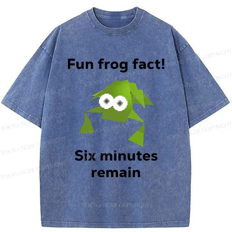 Tokyo-Tiger Funny Frog Kanji Washed T-Shirt