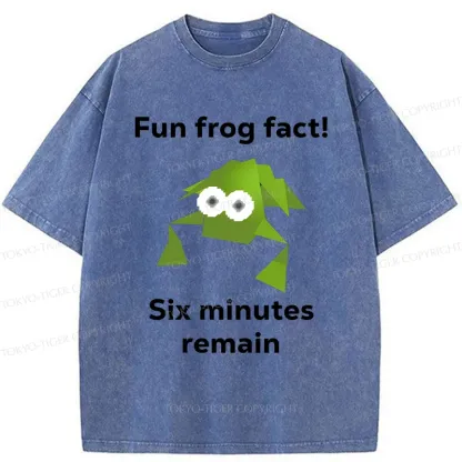 Tokyo-Tiger Funny Frog Kanji Washed T-Shirt