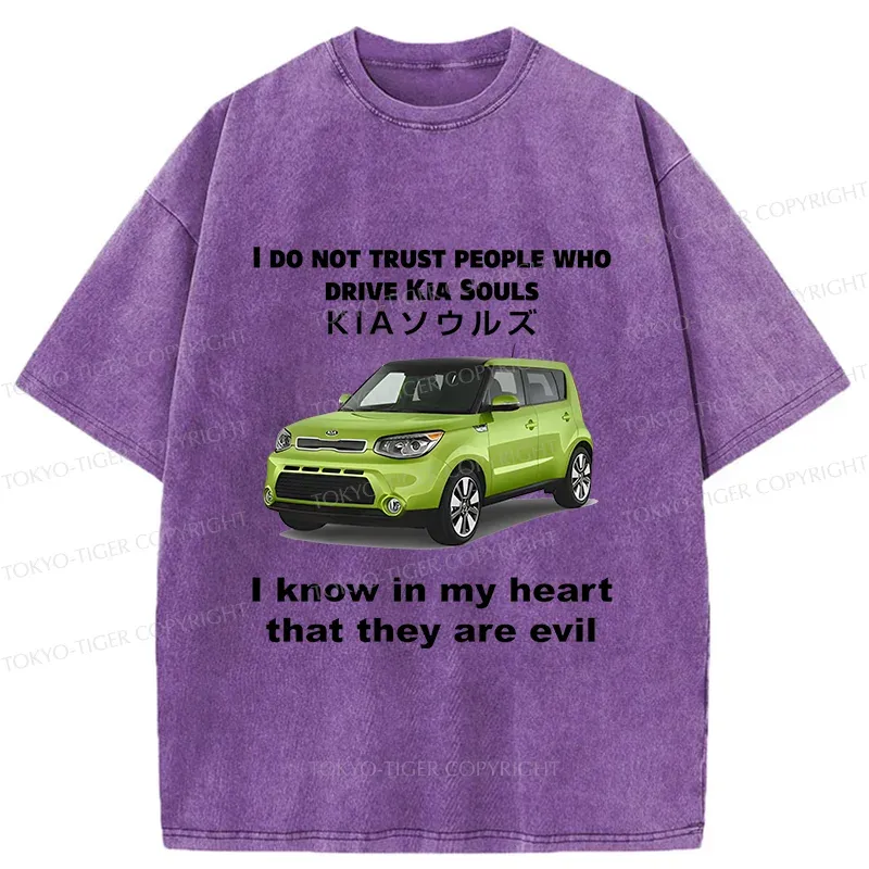 Tokyo-Tiger Interesting Car Meme Washed T-Shirt