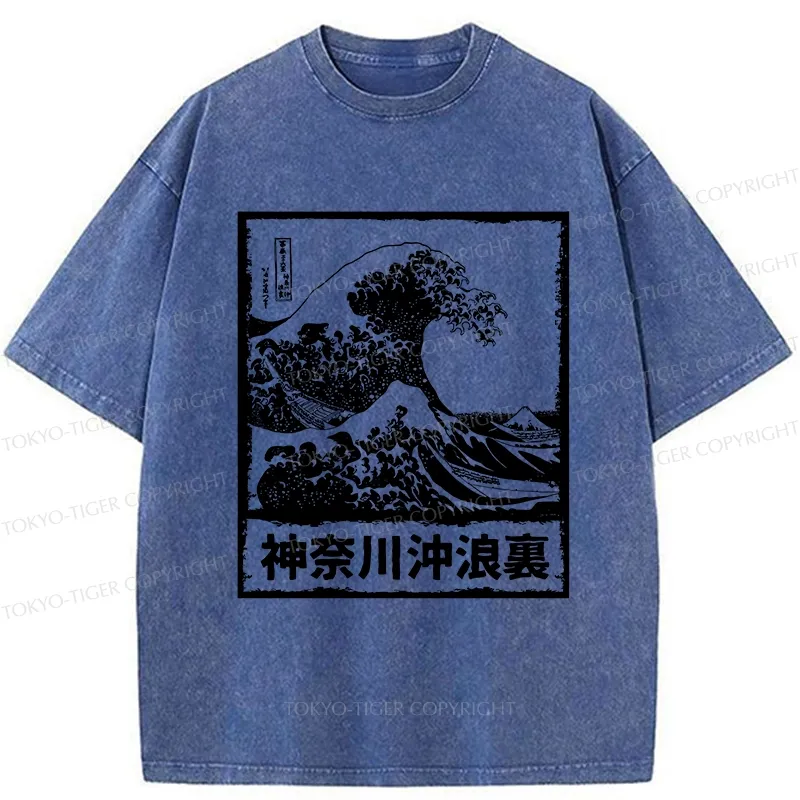 Tokyo-Tiger Legendary Wave Washed T-Shirt