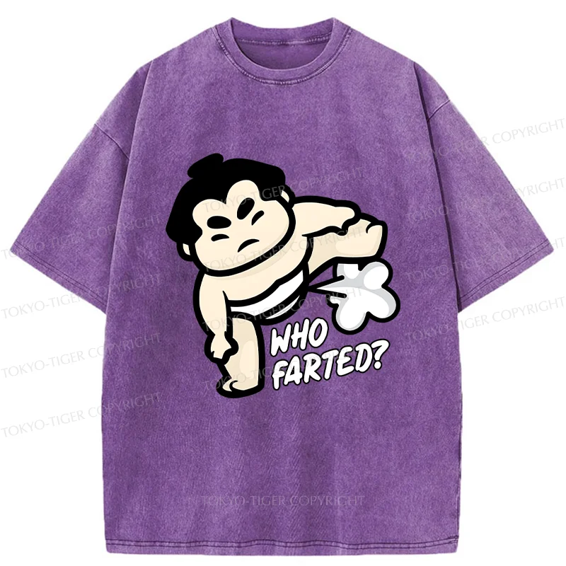 Tokyo-Tiger Sumo Wrestlers Fart Washed T-Shirt