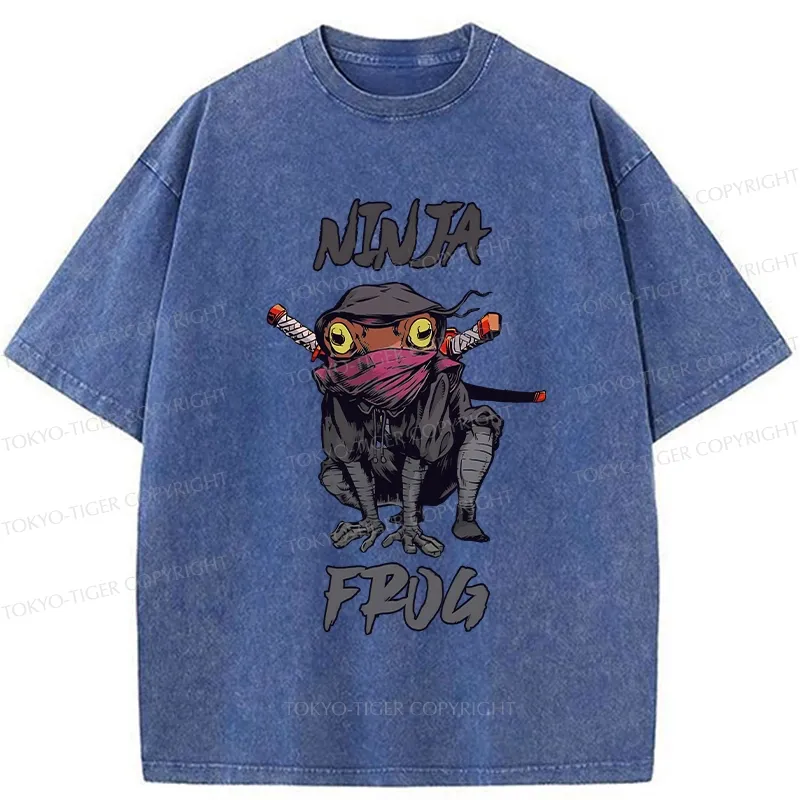 Tokyo-Tiger Ninja Frog Washed T-Shirt