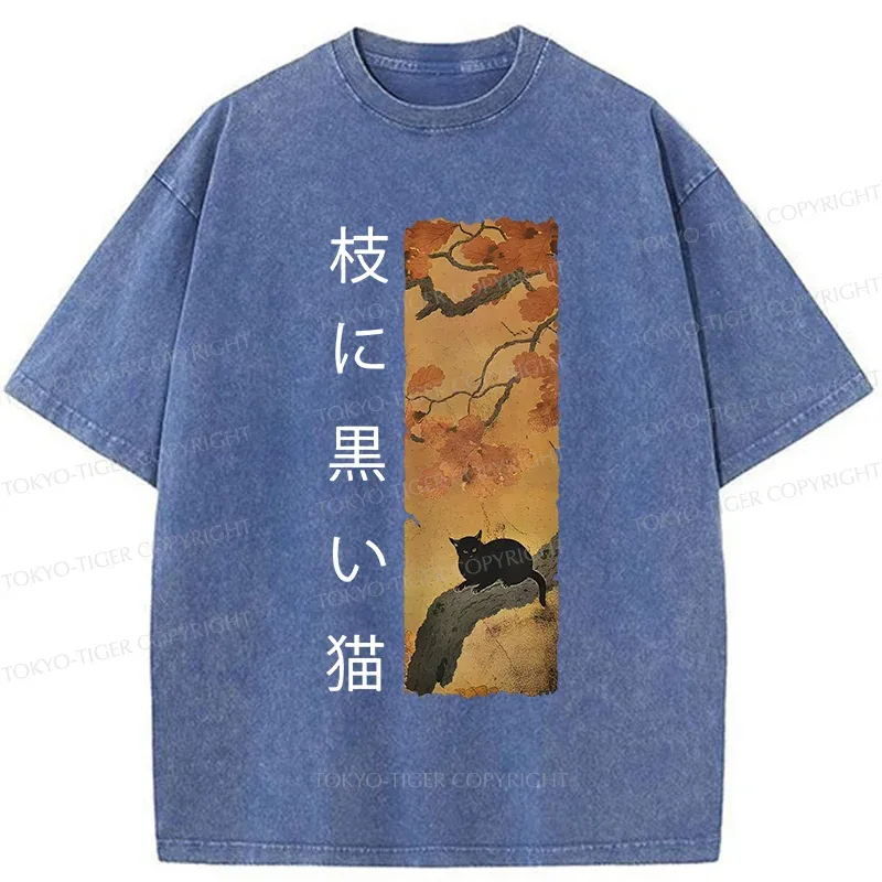 Tokyo-Tiger Vintage Japan Cat Washed T-Shirt