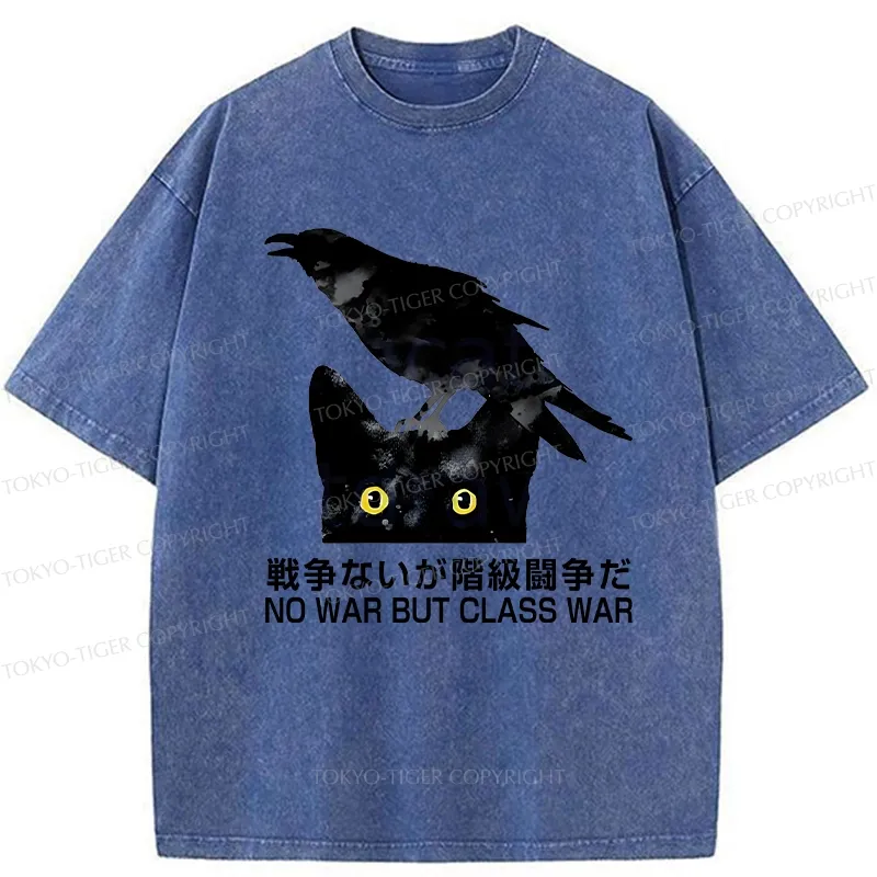 Tokyo-Tiger No War But Class War Washed T-Shirt