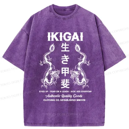 Tokyo-Tiger Purpose In Life Washed T-Shirt