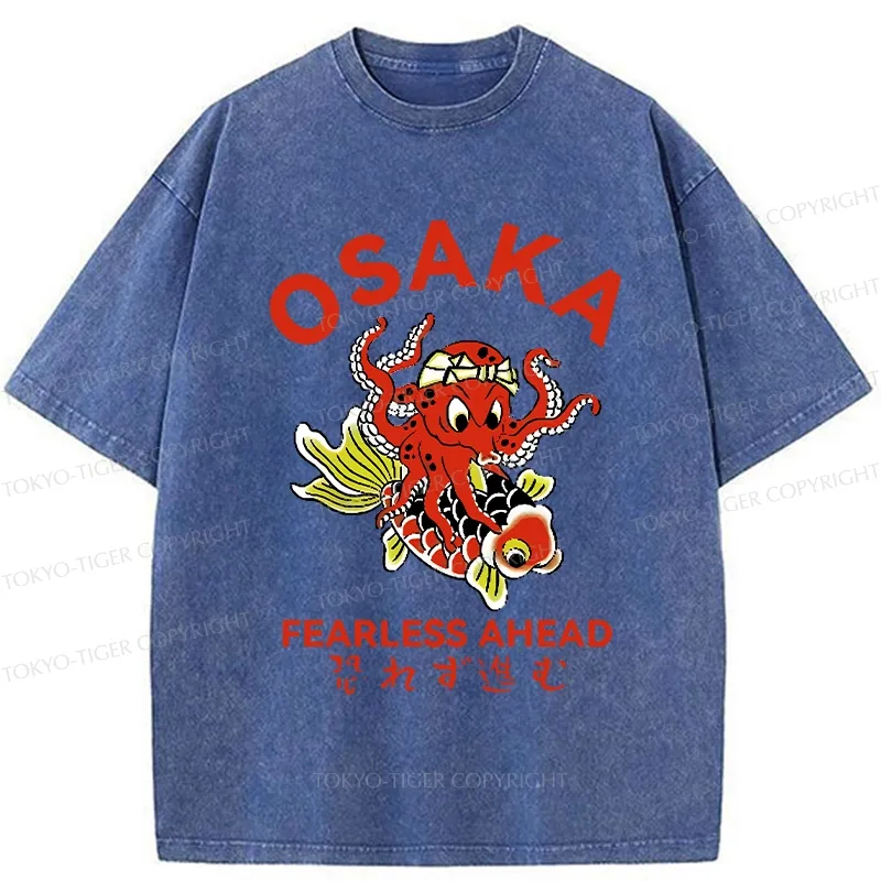 Tokyo-Tiger Fearless Ahead Washed T-Shirt