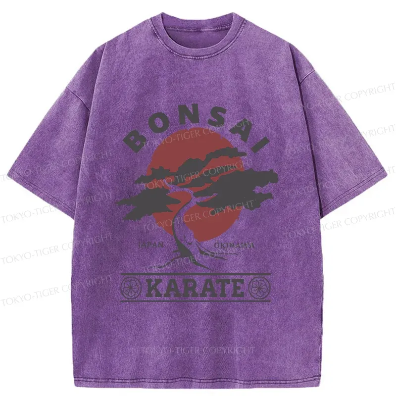 Tokyo-Tiger Japanese Bonsai Washed T-Shirt