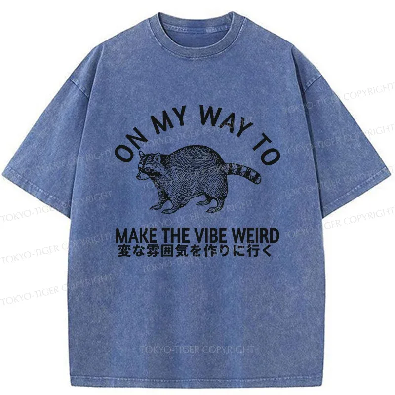 Tokyo-Tiger Make The Vibe Weird Washed T-Shirt