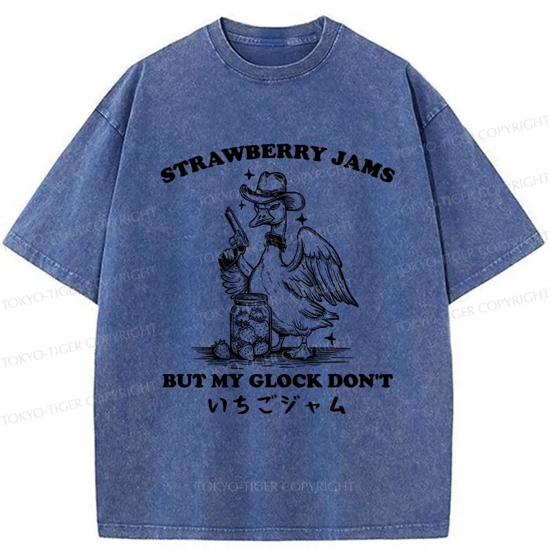 Tokyo-Tiger Strawberry Jam Goose Washed T-Shirt