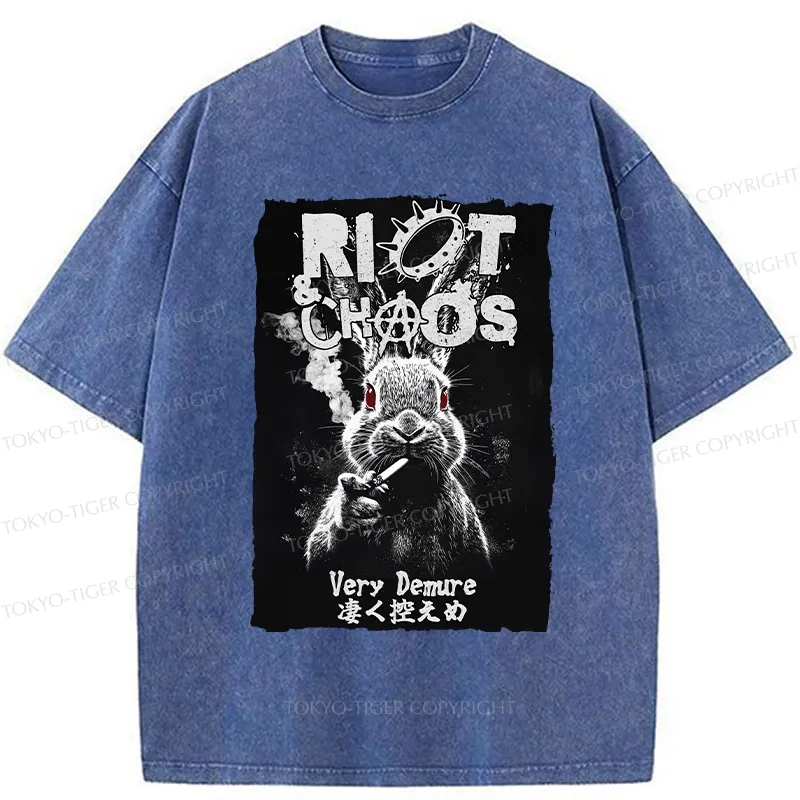 Tokyo-Tiger Riot & Chaos Washed T-Shirt