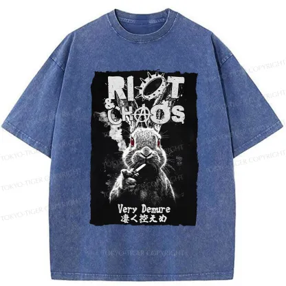 Tokyo-Tiger Riot & Chaos Washed T-Shirt