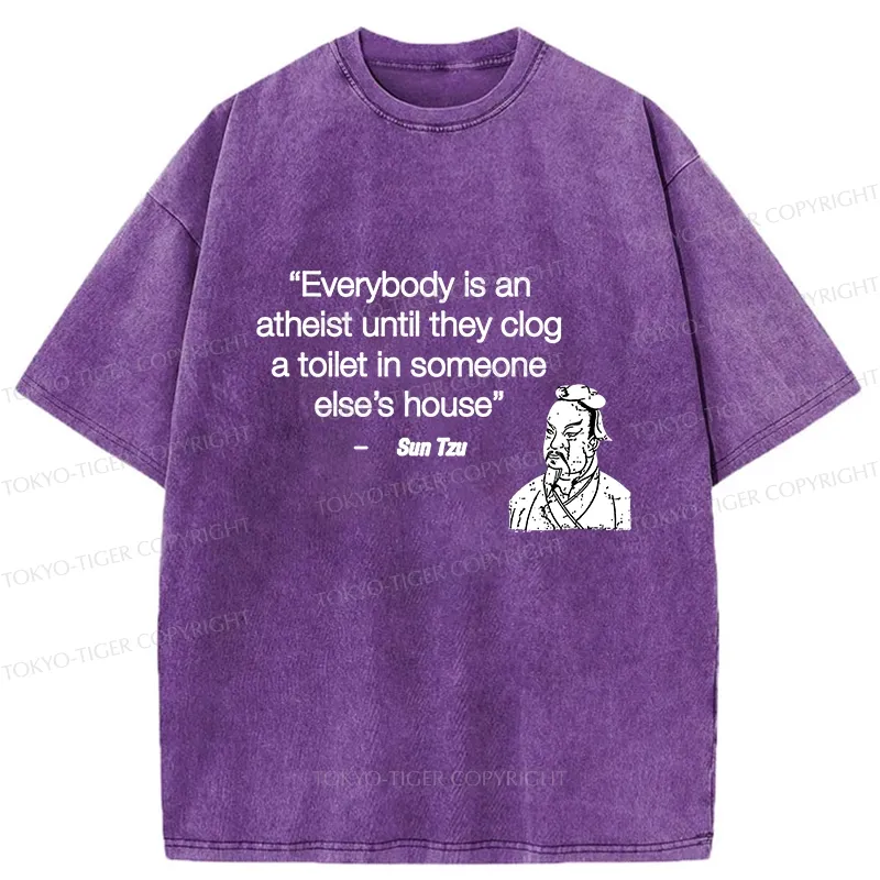 Tokyo-Tiger Funny Sun Tzu Saying Washed T-Shirt