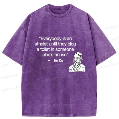 Tokyo-Tiger Funny Sun Tzu Saying Washed T-Shirt