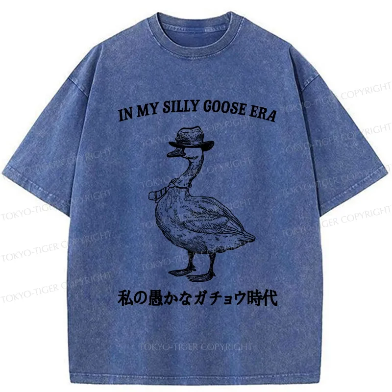 Tokyo-Tiger In My Silly Goose Era Washed T-Shirt