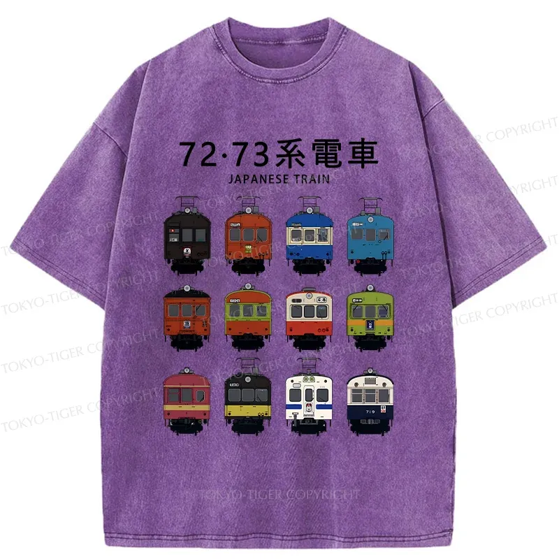 Tokyo-Tiger Japanese Tram Series Washed T-Shirt