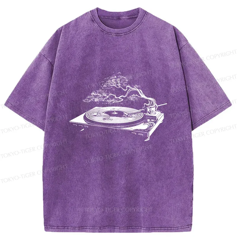 Tokyo-Tiger Zen Music Box Washed T-Shirt
