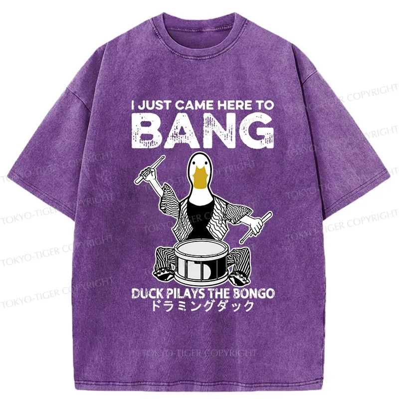 Tokyo-Tiger Drumming Duck Washed T-Shirt