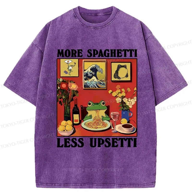 Tokyo-Tiger More Espresso Less Depresso Frog Washed T-Shirt