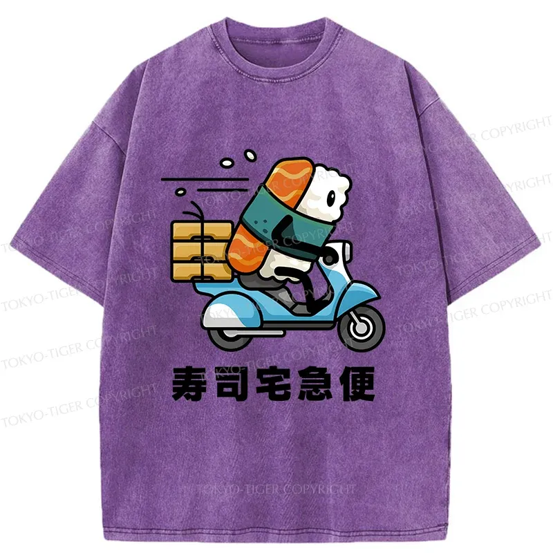 Tokyo-Tiger Sushi Express Washed T-Shirt