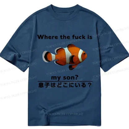 Tokyo-Tiger Fish Looking For Son Classic T-Shirt