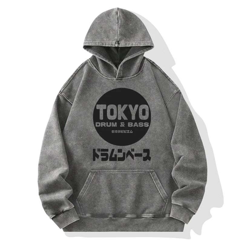 Tokyo-Tiger Tokyo DnB Japanese Washed Hoodie