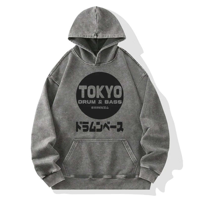 Tokyo-Tiger Tokyo DnB Japanese Washed Hoodie