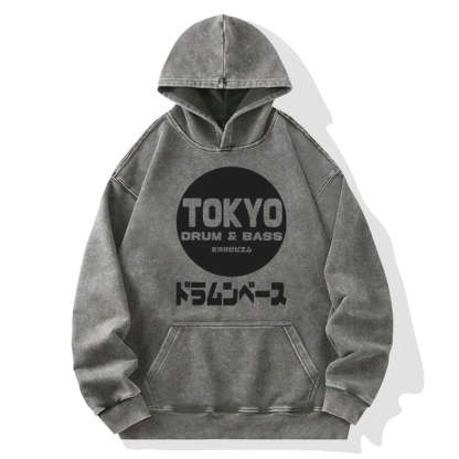 Tokyo-Tiger Tokyo DnB Japanese Washed Hoodie