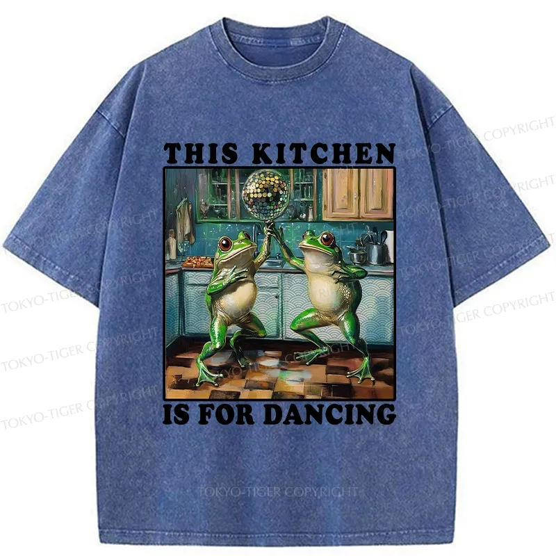 Tokyo-Tiger This Kitchen Is For Dancing Washed T-Shirt