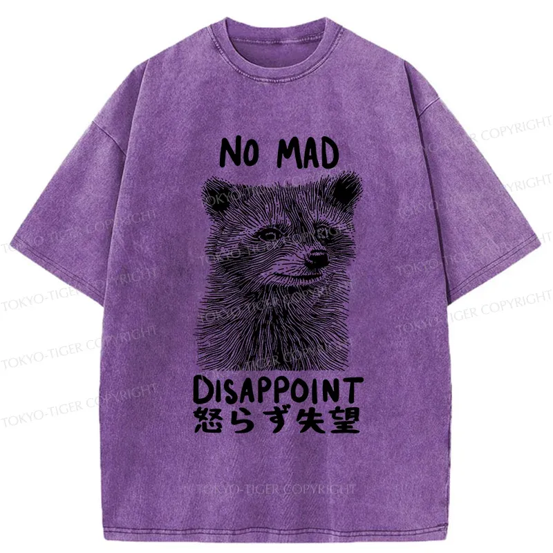 Tokyo-Tiger Disappointed Raccoon Washed T-Shirt