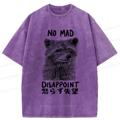 Tokyo-Tiger Disappointed Raccoon Washed T-Shirt