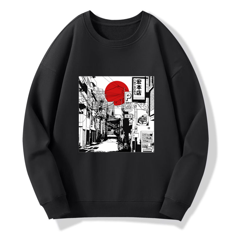 Tokyo-Tiger Sunrise On The Street Sweatshirt