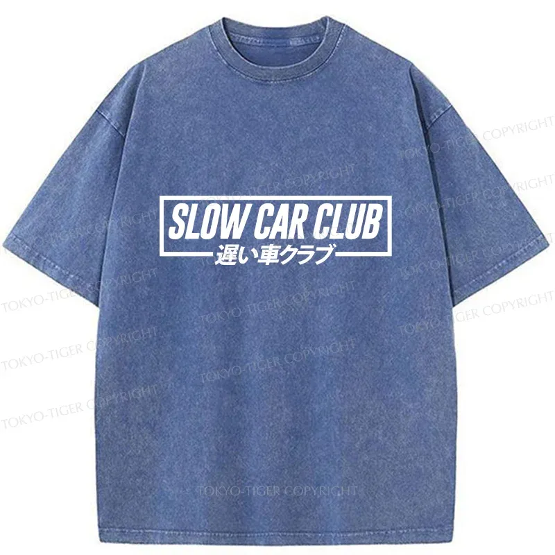 Tokyo-Tiger Japan Automobile Club Washed T-Shirt