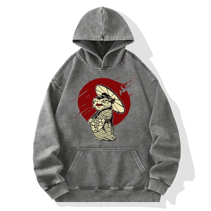 Tokyo-Tiger Frog Monster Washed Hoodie