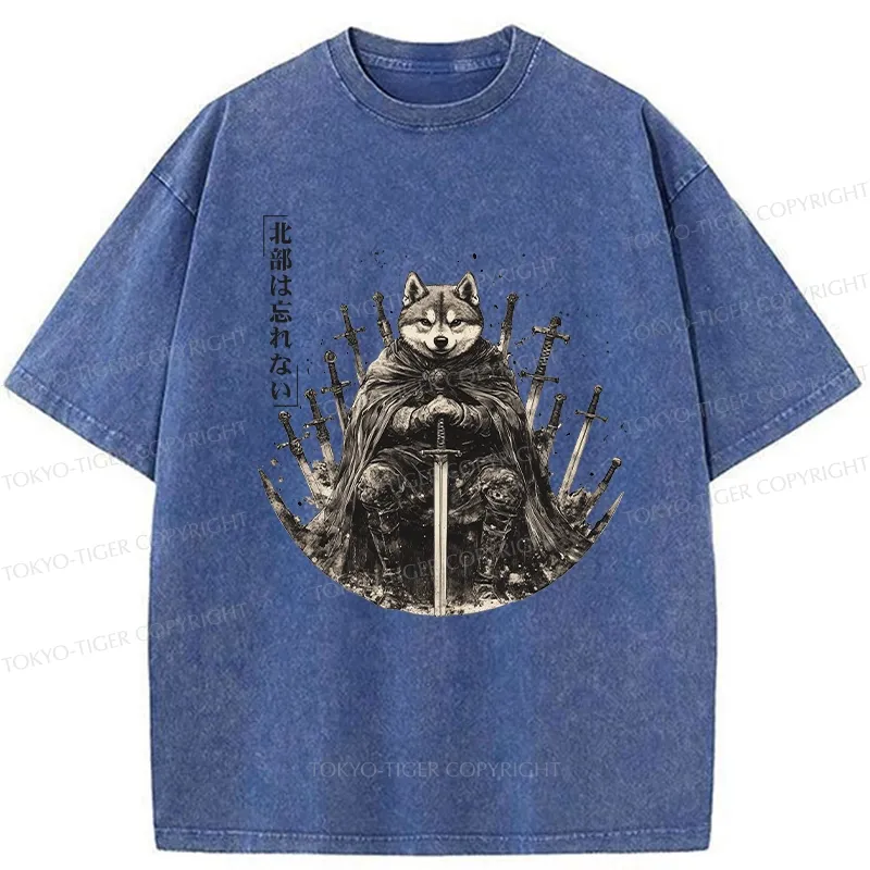 Tokyo-Tiger Valiant Shiba Leader Washed T-Shirt