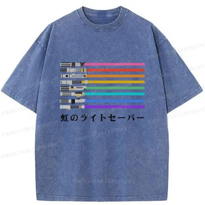 Tokyo-Tiger Rainbow Weapons Washed T-Shirt