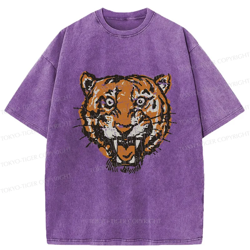 Tokyo-Tiger Vintage Japanese Tiger Washed T-Shirt