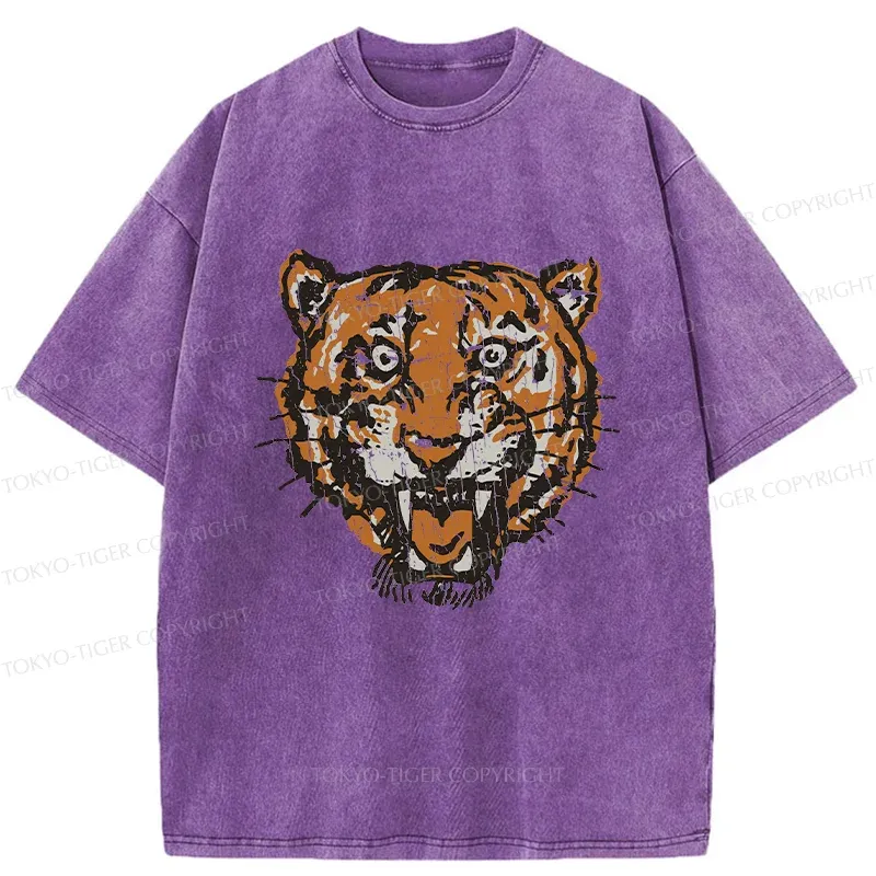 Tokyo-Tiger Vintage Japanese Tiger Washed T-Shirt