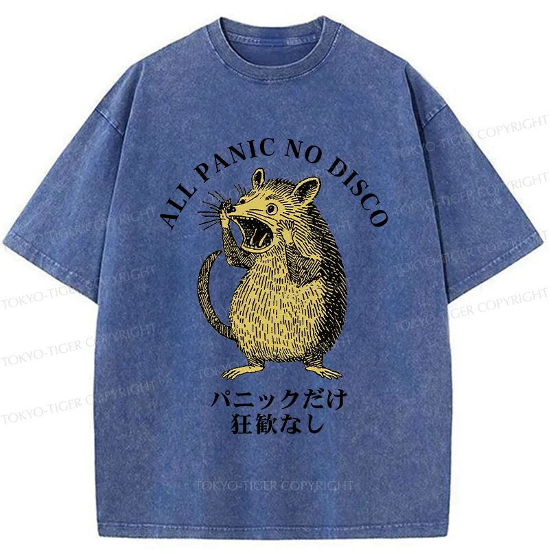 Tokyo-Tiger All Panic No Disco Washed T-Shirt