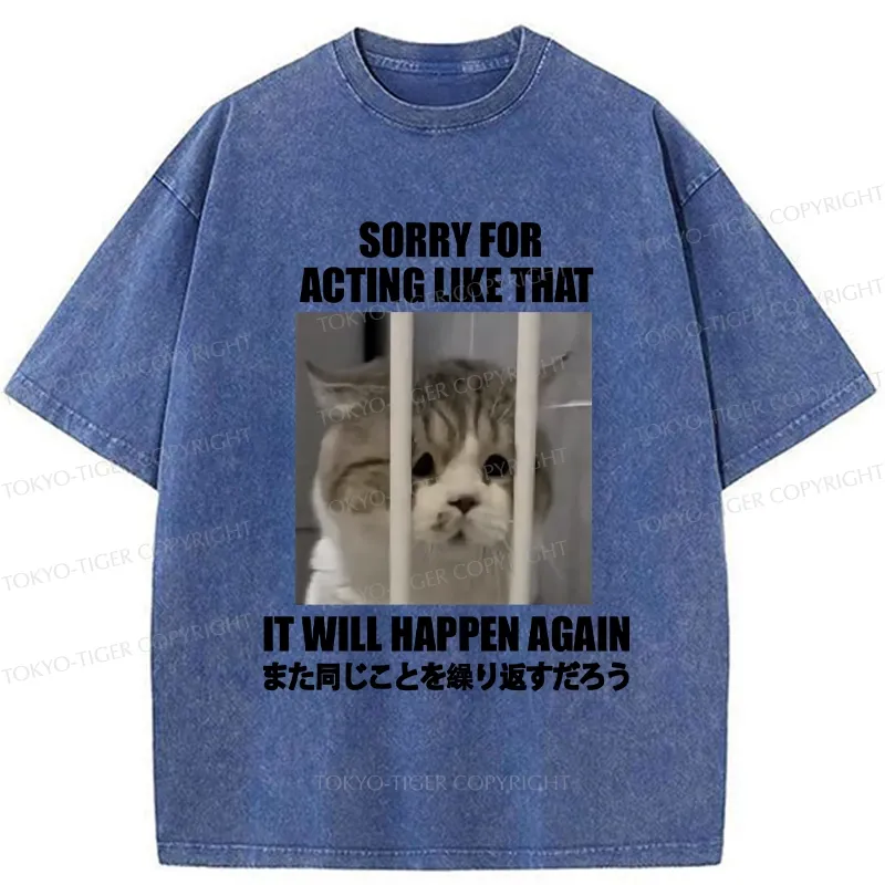 Tokyo-Tiger It Will Happen Again Washed T-Shirt