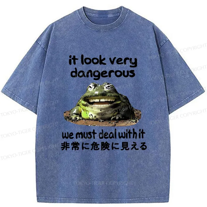Tokyo-Tiger Dangerous Frog Washed T-Shirt