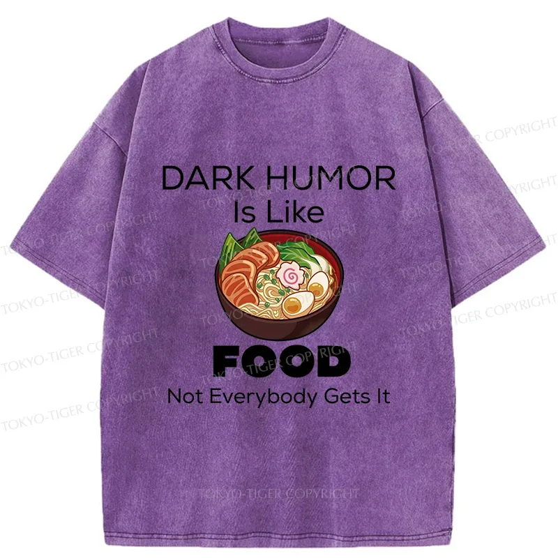 Tokyo-Tiger Fun Of Black Humor Washed T-Shirt