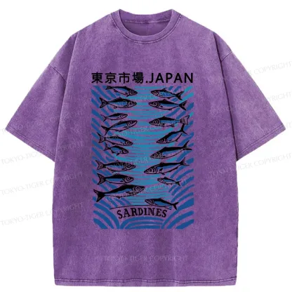 Tokyo-Tiger Tokyo Fish Market Washed T-Shirt