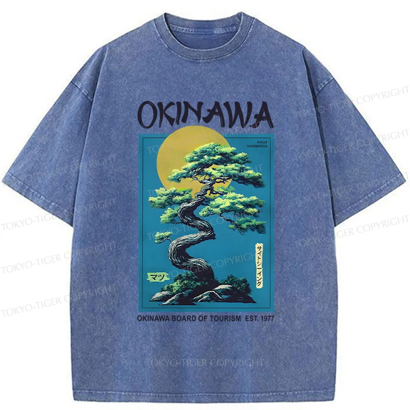 Tokyo-Tiger Vintage Japanese Bonsai Washed T-Shirt