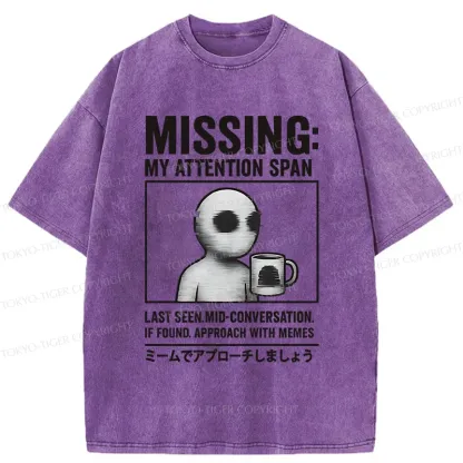 Tokyo-Tiger Approach It With A Meme Washed T-Shirt