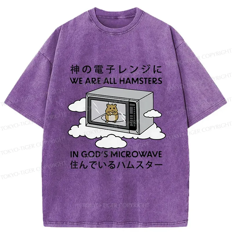 Tokyo-Tiger Poor Hamster Washed T-Shirt
