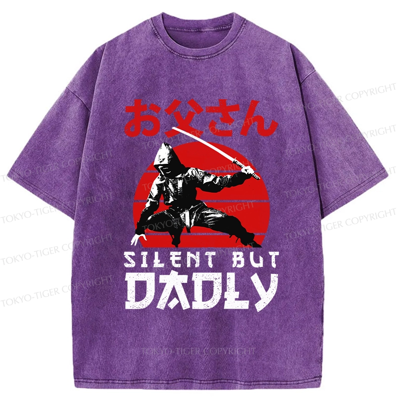 Tokyo-Tiger Happy Father's Day Washed T-Shirt